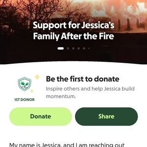 Fundraising Campaign Page with Donation Buttons